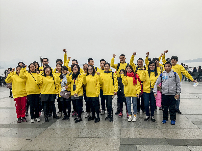 團(tuán)結(jié)協(xié)作,友旺西湖毅起行圓滿成功